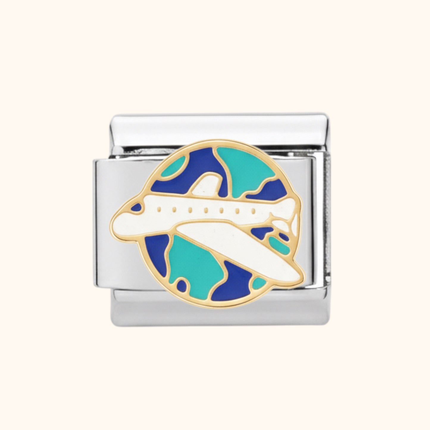 Airplane Charm - Silver