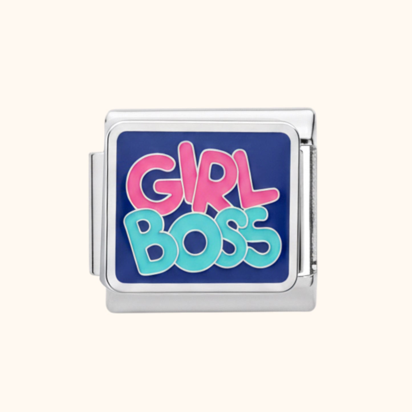 Girl Boss Charm - Silver