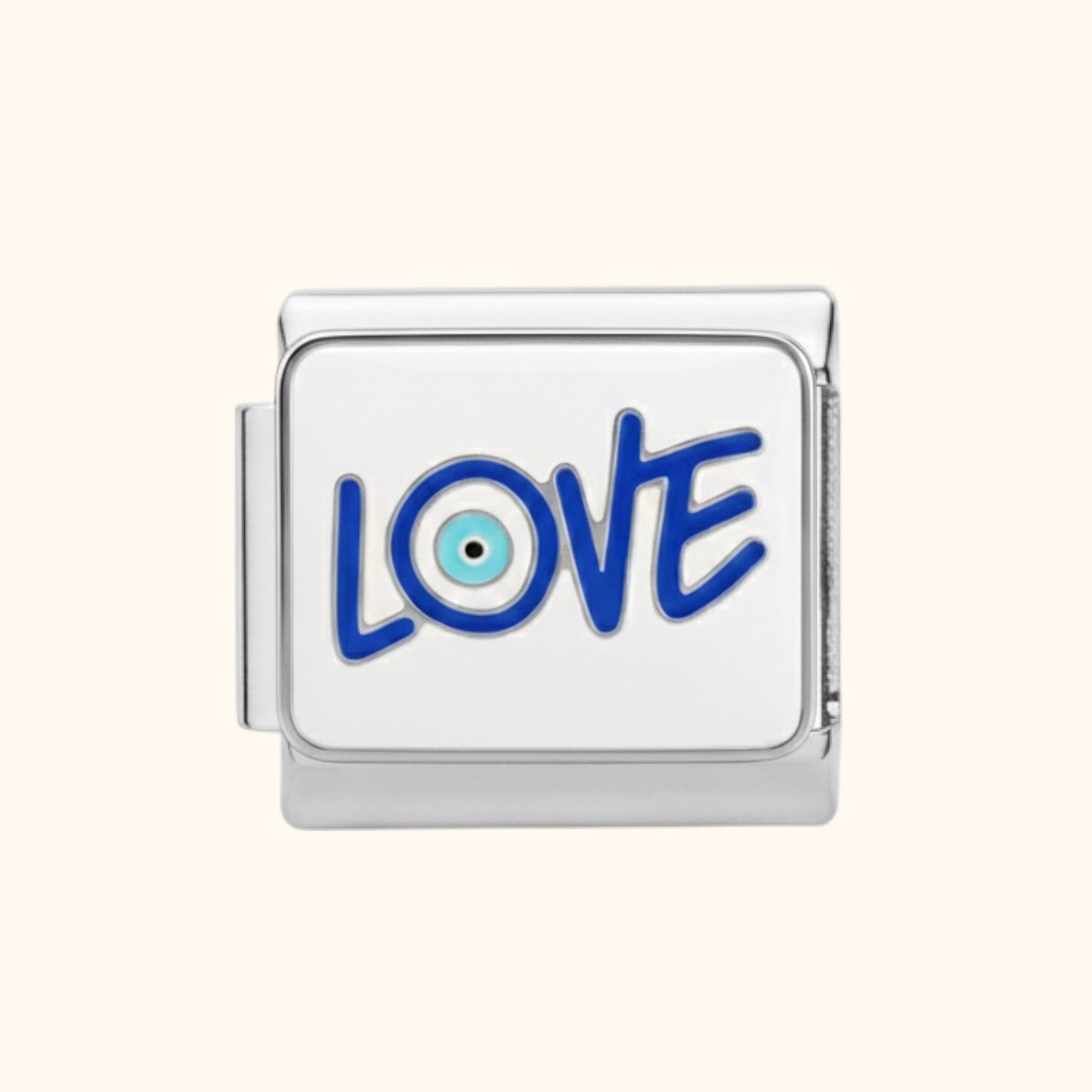 Love Evil Eye Charm - Silver