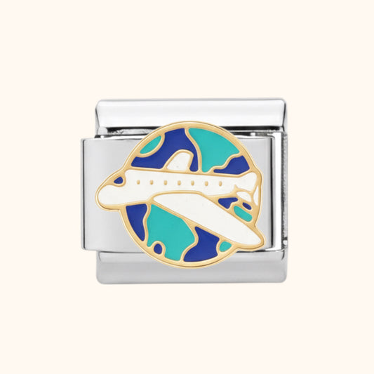 Airplane Charm - Silver