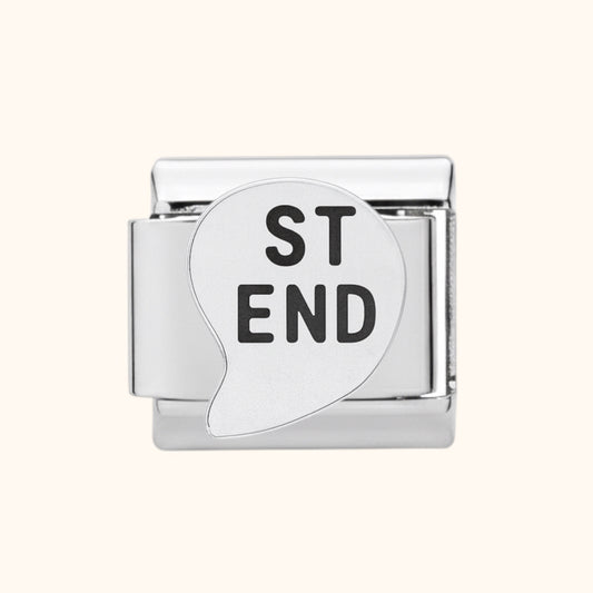 Best Friends 2 Charm - Silver