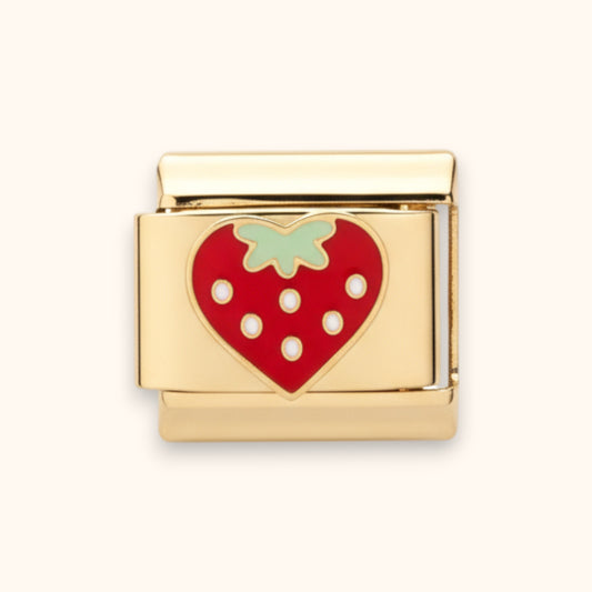 Berry Sweet Heart Charm (Gold)