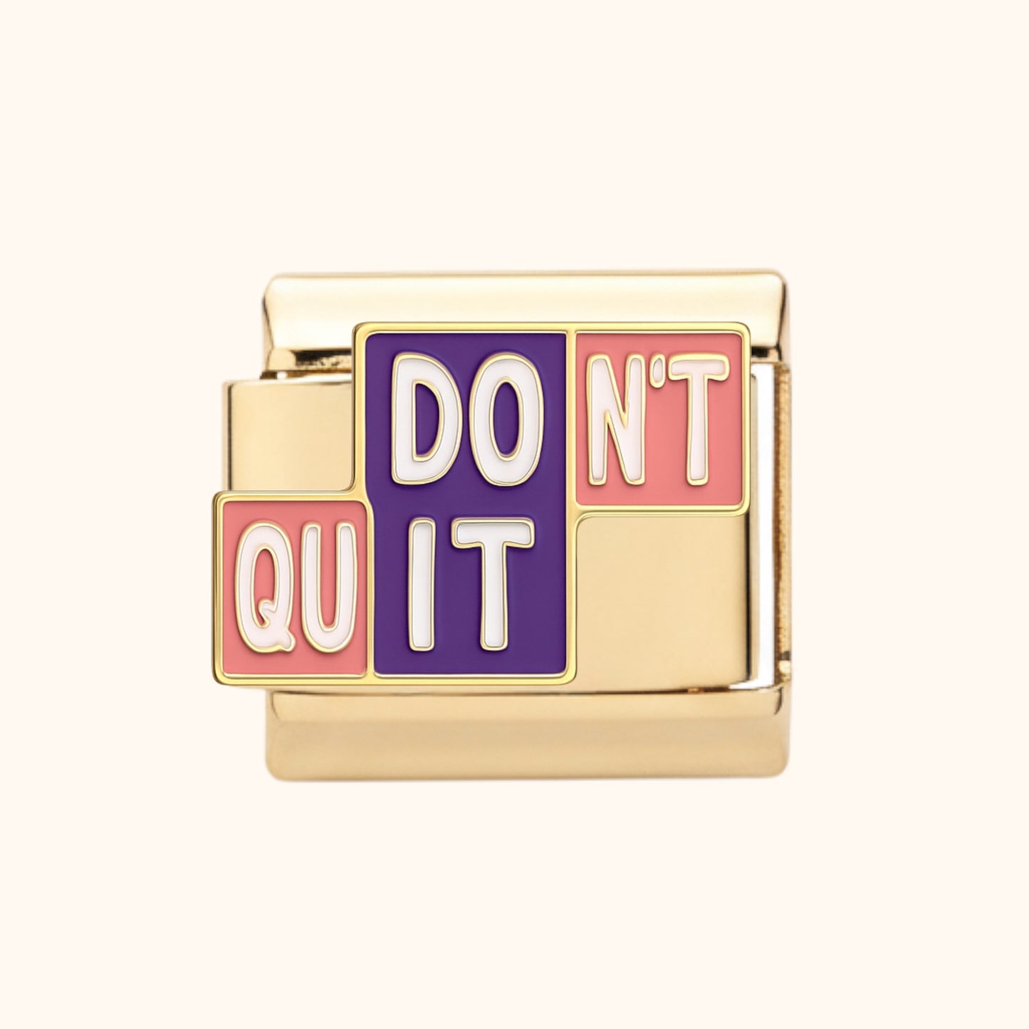 “Don’t Quit” Charm – Gold