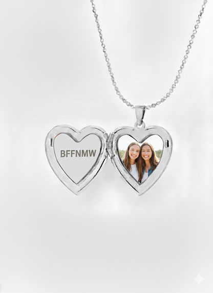 Heart Locket Necklace - Personalise with your own engraving
