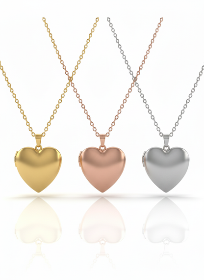 Heart Locket Necklace - Personalise with your own engraving