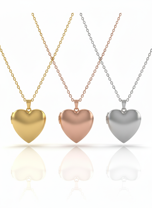 Heart Locket Necklace - Personalise with your own engraving