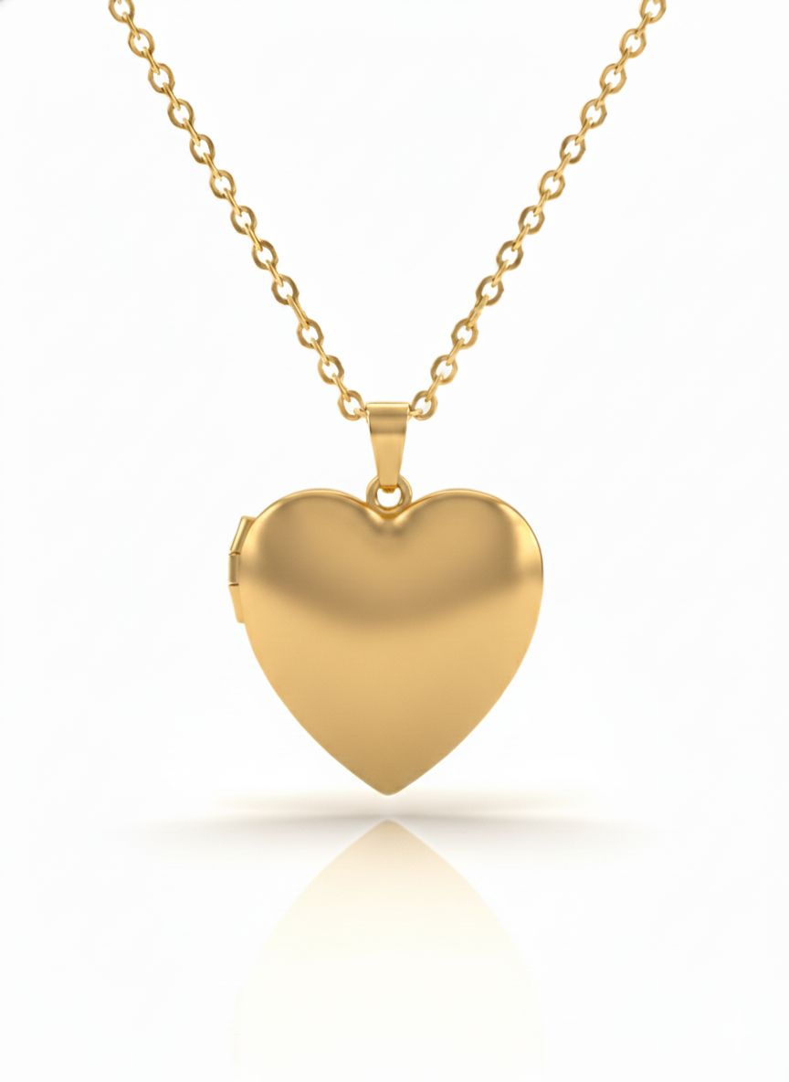 Heart Locket Necklace - Personalise with your own engraving