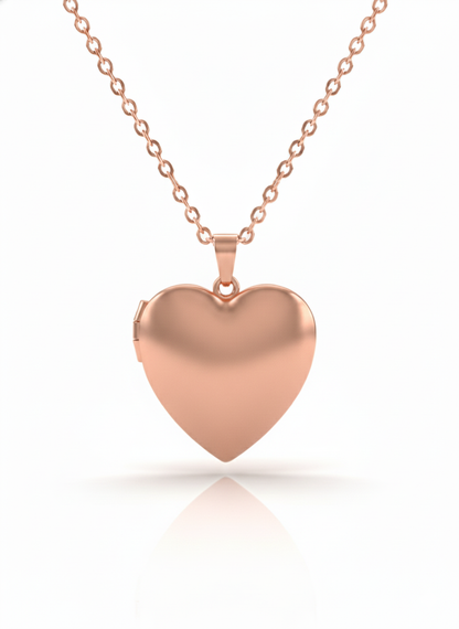 Heart Locket Necklace - Personalise with your own engraving