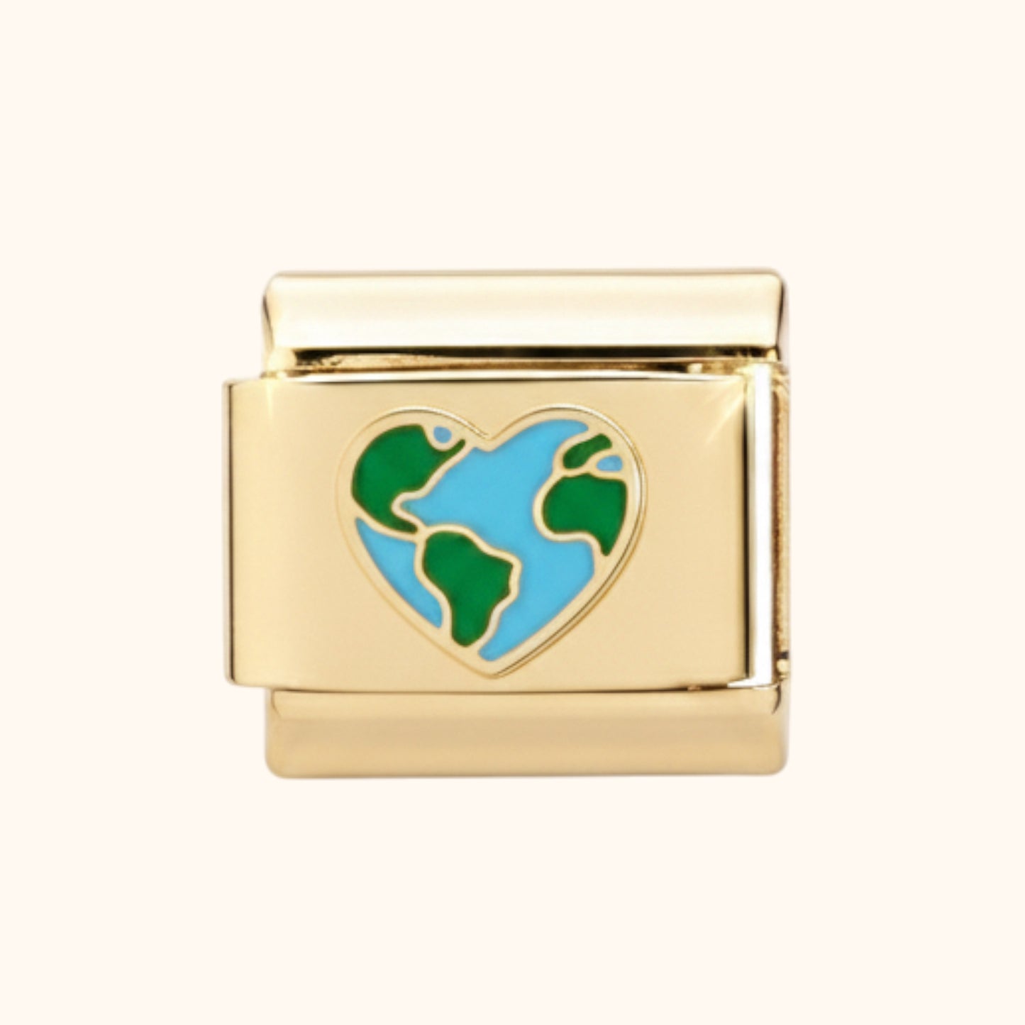 Earth Heart Charm (Gold)